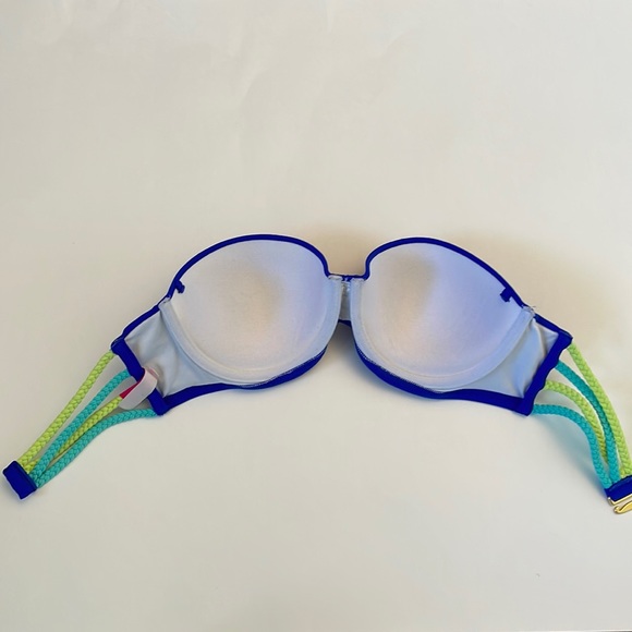 Victoria’s Secret 34C strapless swim top Blue - Picture 3 of 6